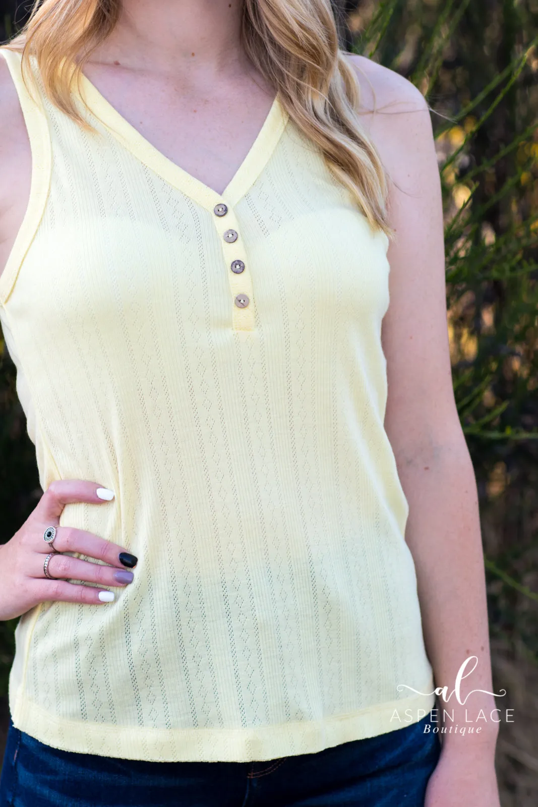 *Outlet* Jenna Tank (Lemon)