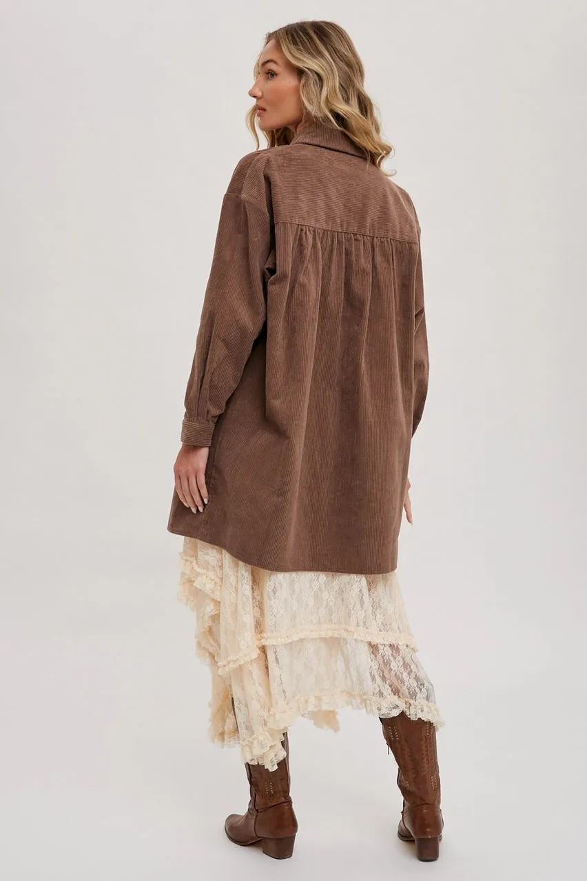 Oversized Corduroy Shacket