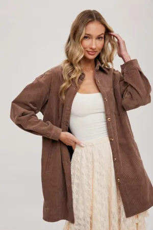 Oversized Corduroy Shacket