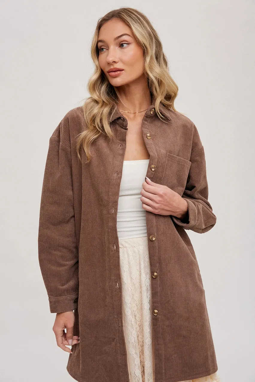 Oversized Corduroy Shacket