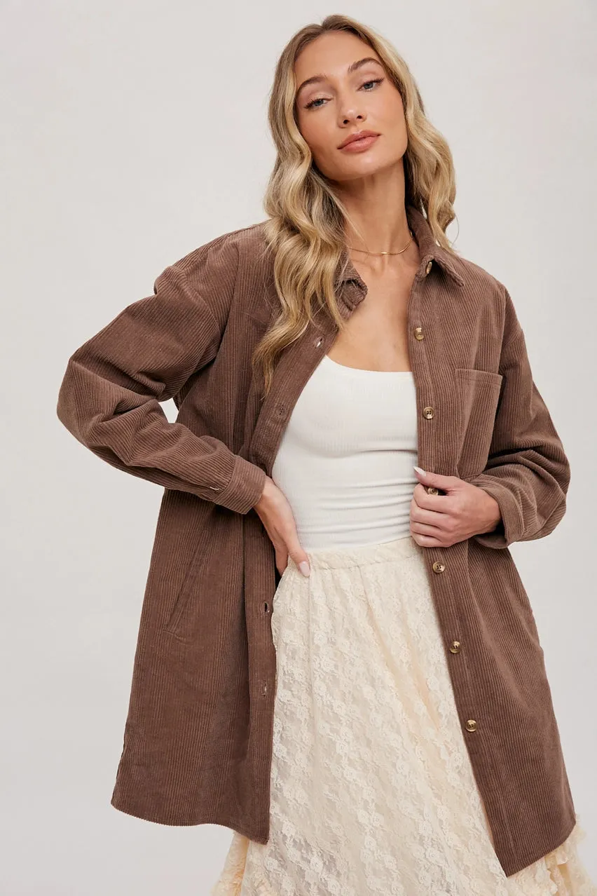 Oversized Corduroy Shacket