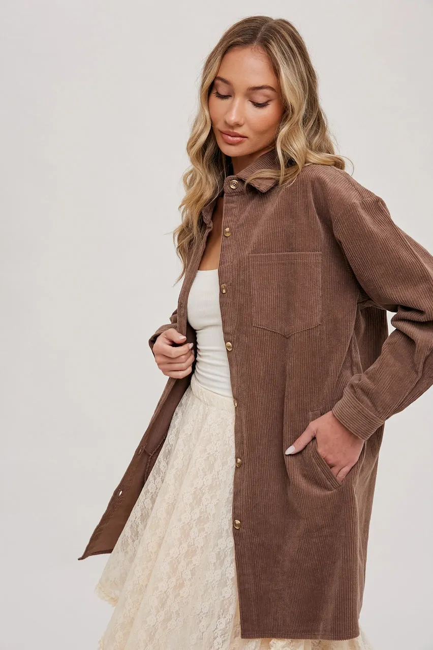 Oversized Corduroy Shacket