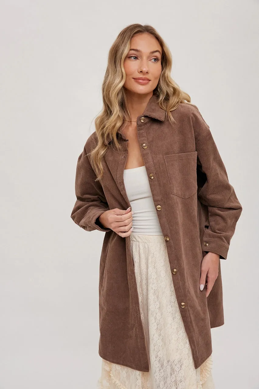 Oversized Corduroy Shacket