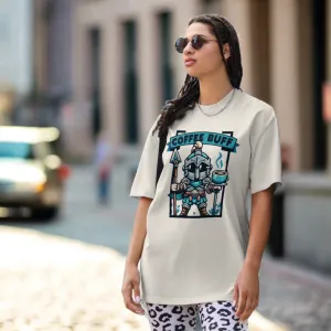Oversized Faded T-shirt Coffee Buff