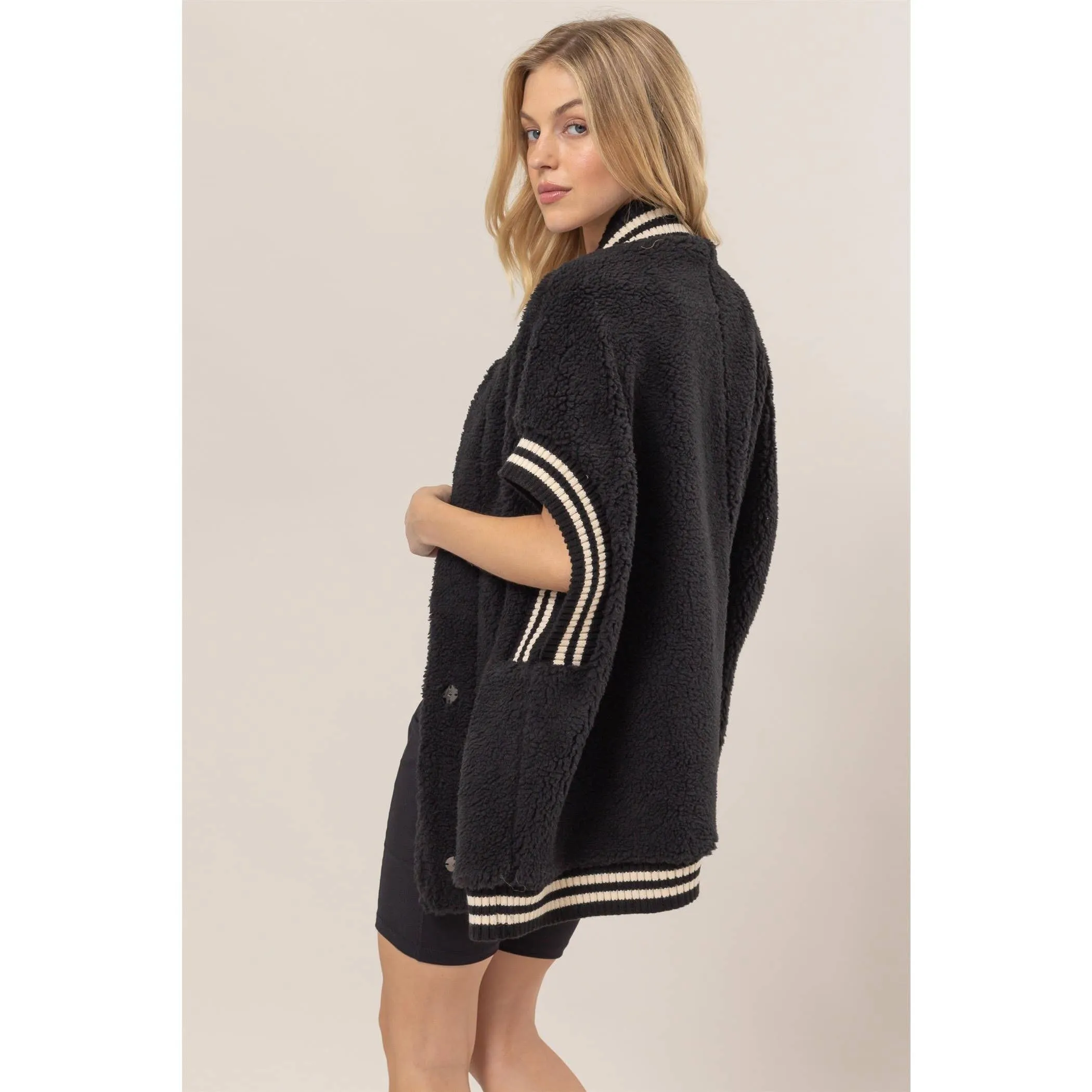 Oversized Teddy Vest
