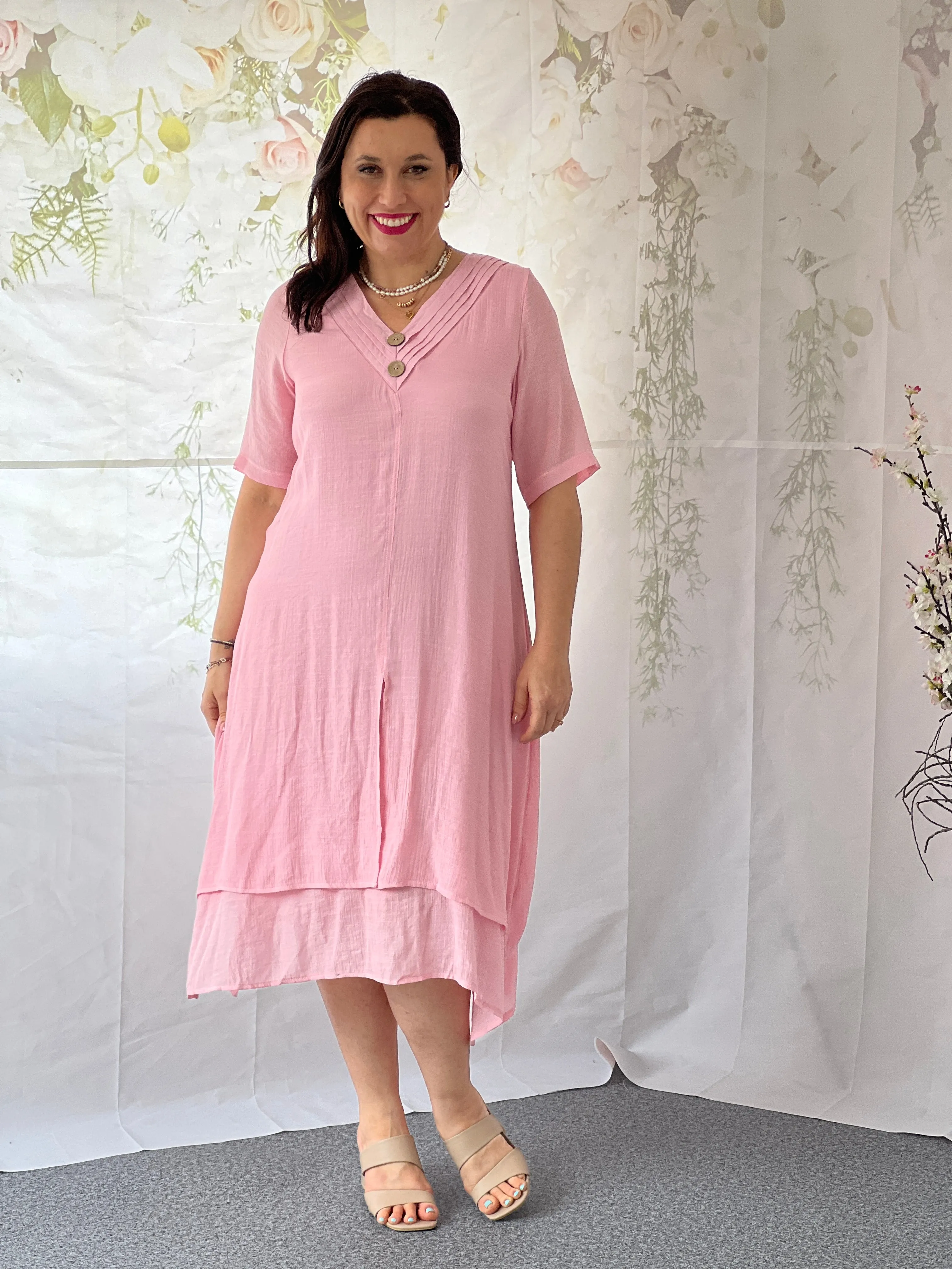 Oxley Pink Layering Dress