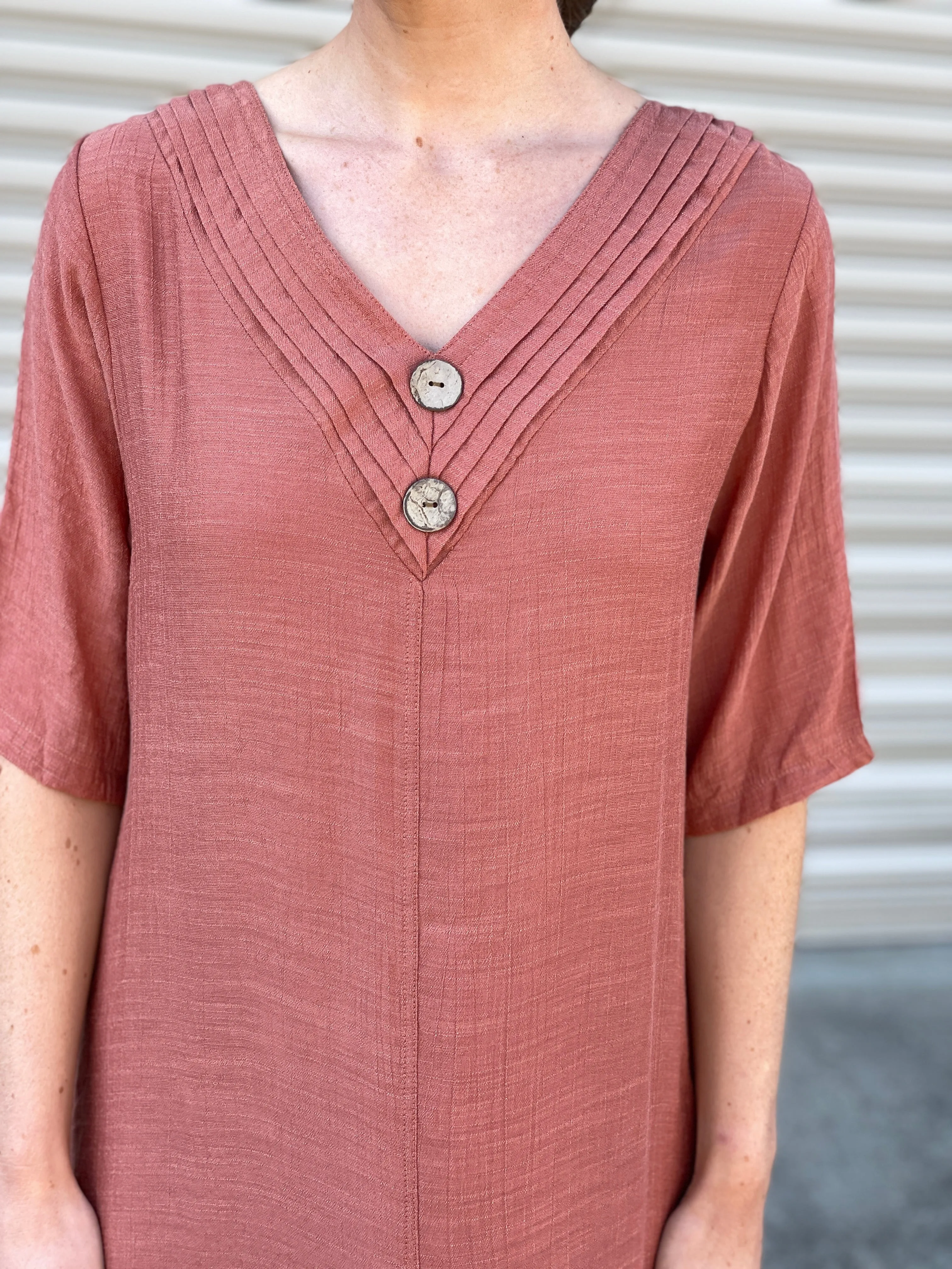 Oxley Rust Layering Dress