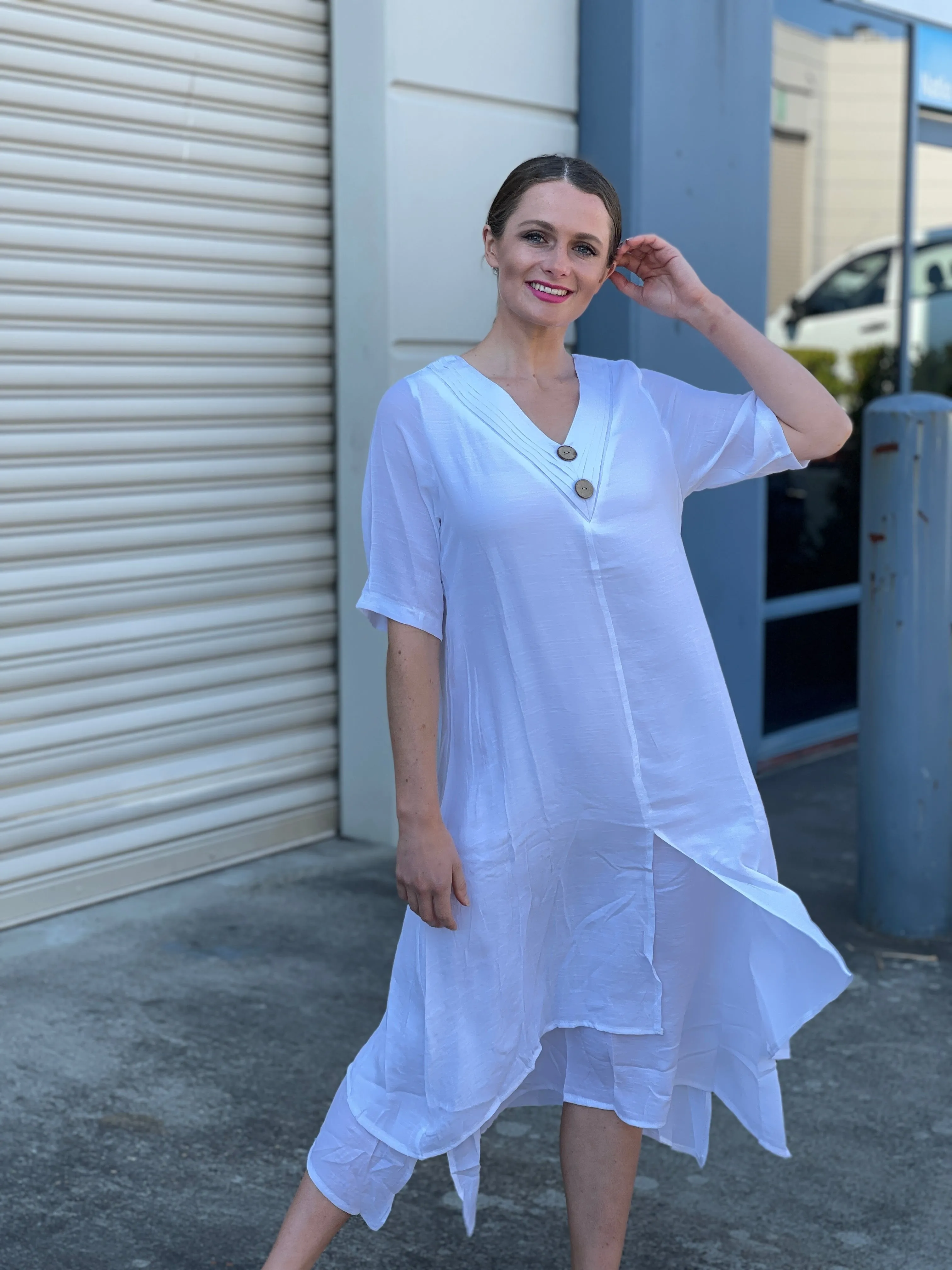 Oxley White Layering Dress