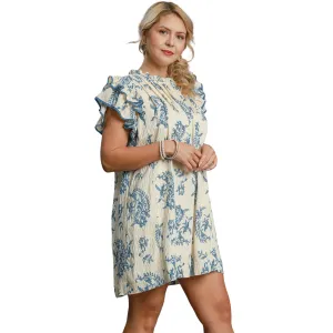 Paisley Print Tiered Dress