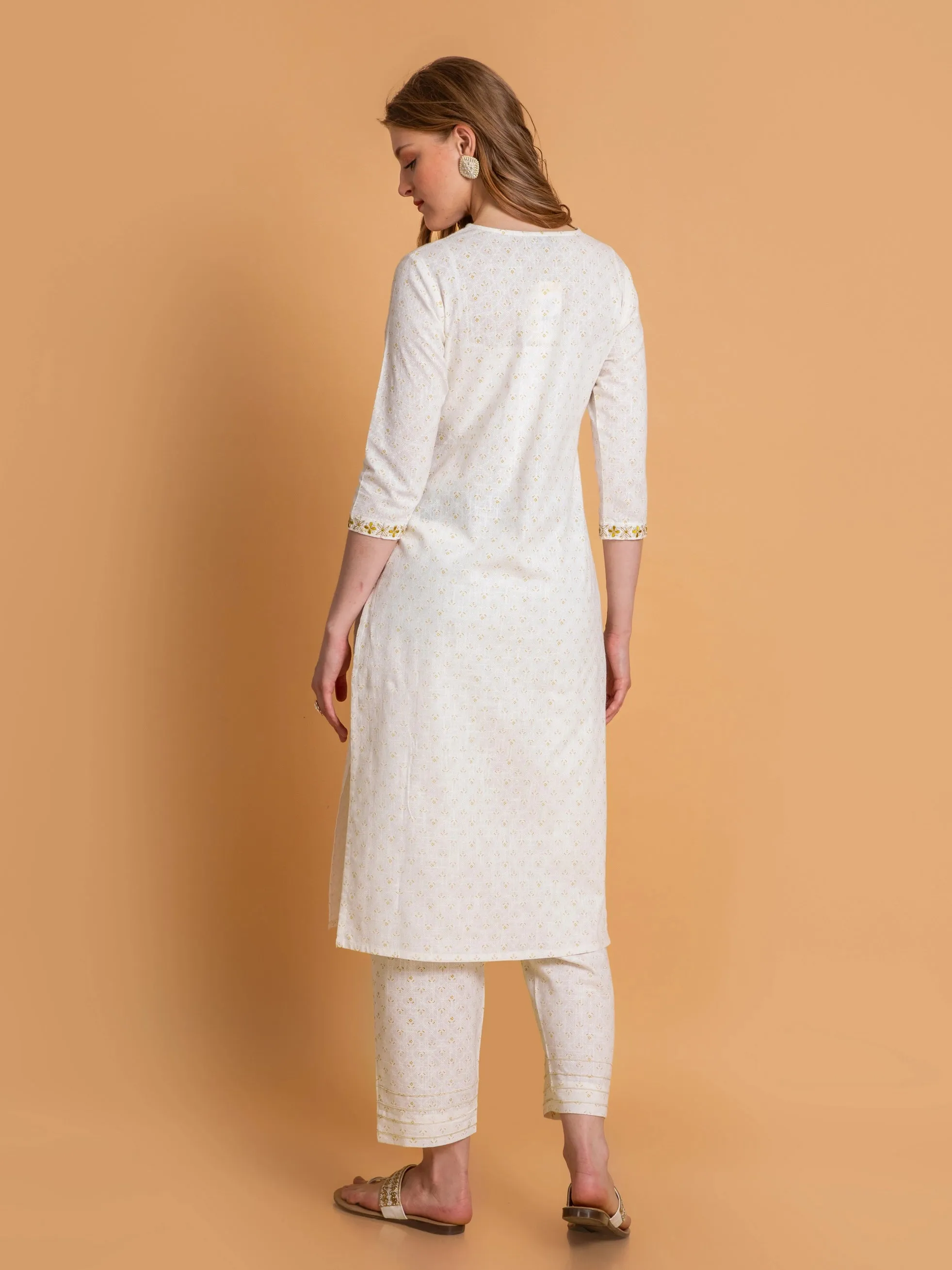 PARTY WEAR EMBROIDERED KURTA SET PAIRED WITH LEHARIYA DUPATTA