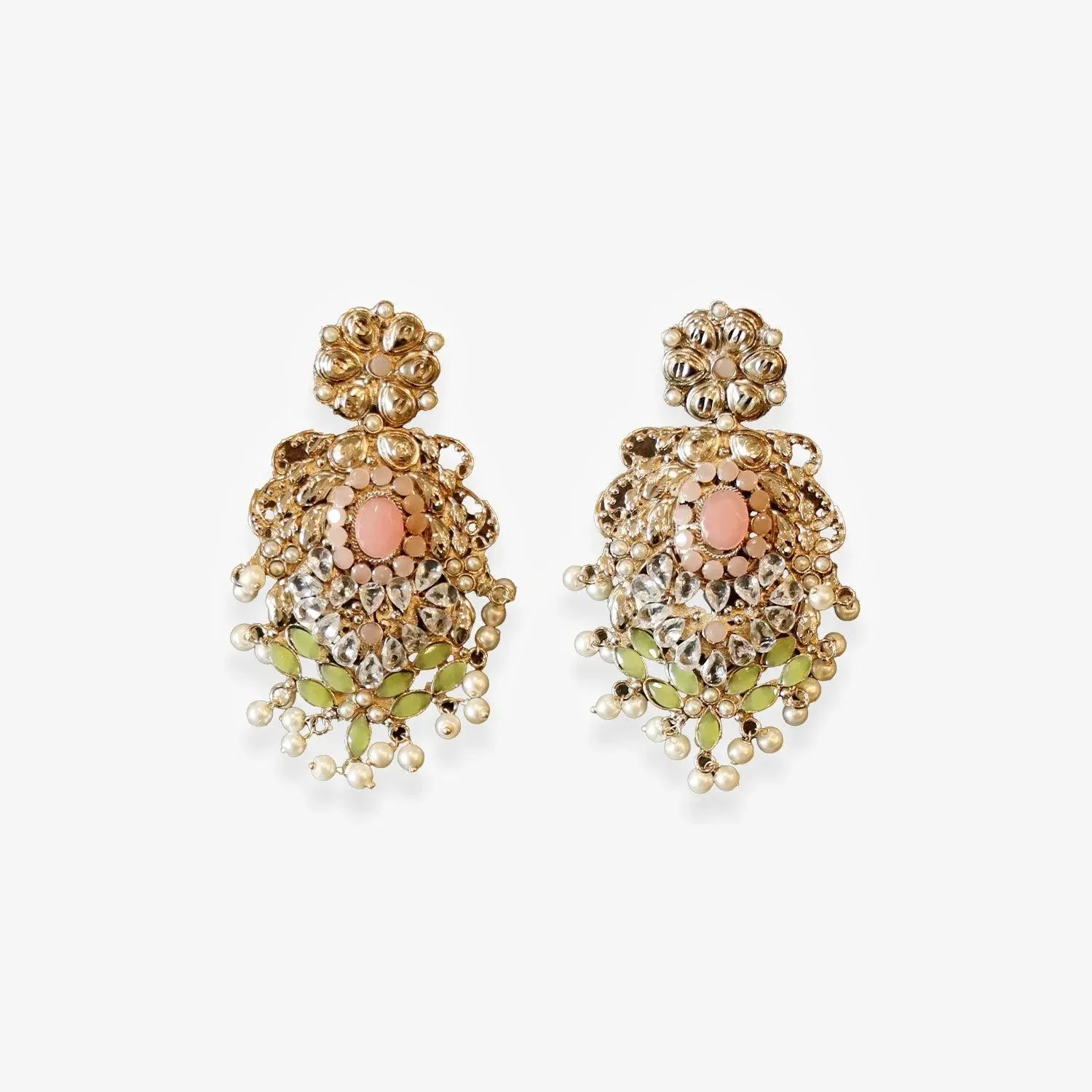 Pastel Floral Necklace Set | Festival Jewelry