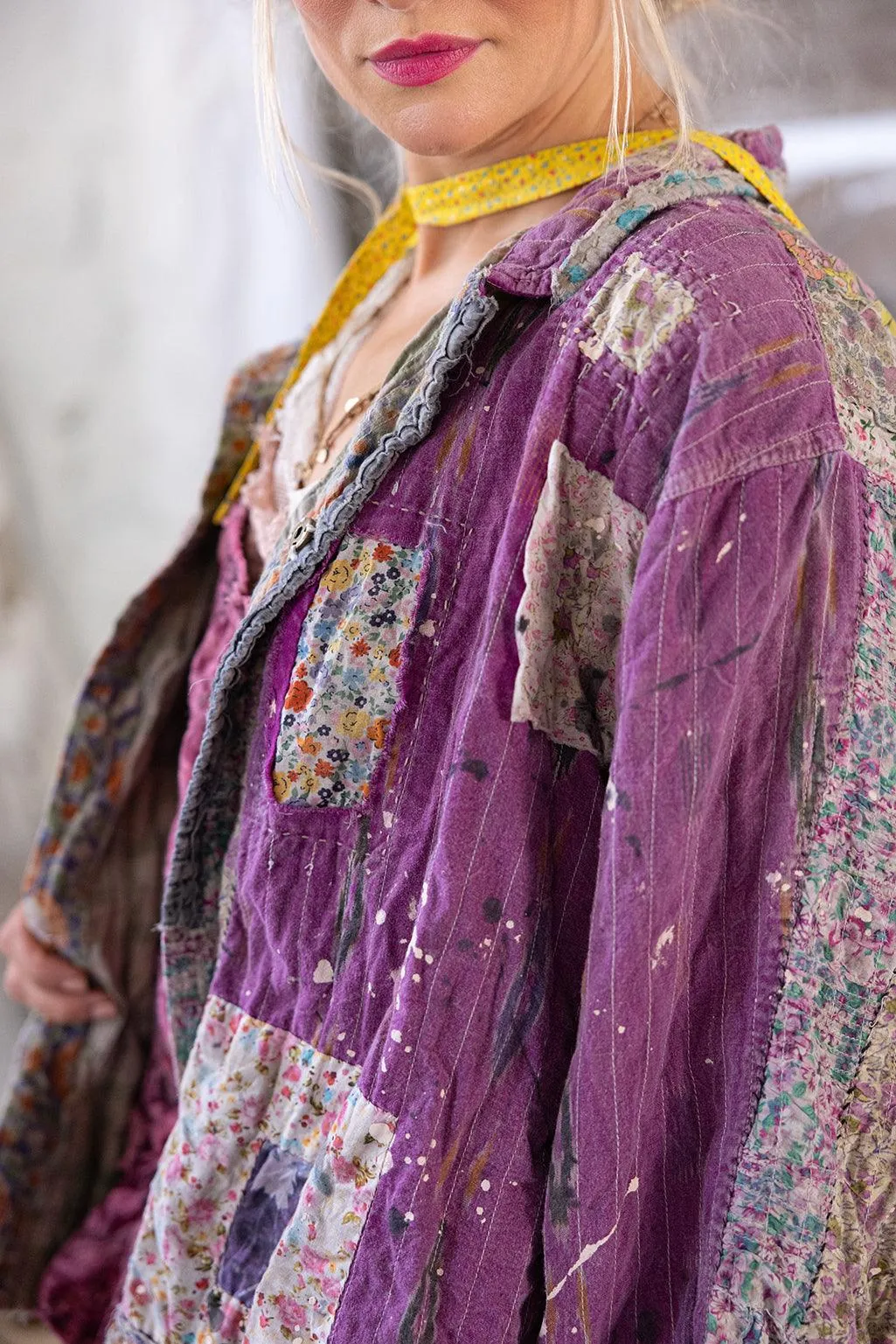 Patchwork Baishan Layering Overshirt