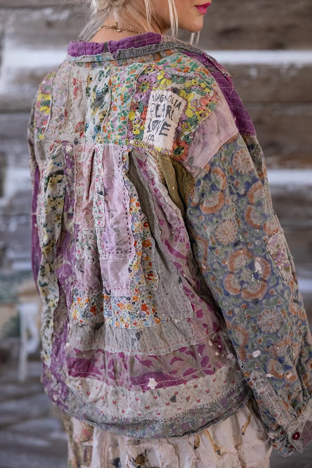 Patchwork Baishan Layering Overshirt