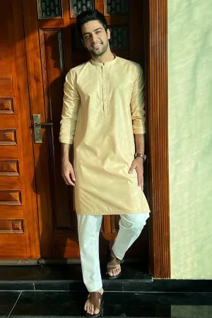 Peach Embroidered Kurta - P22 - MK0002R