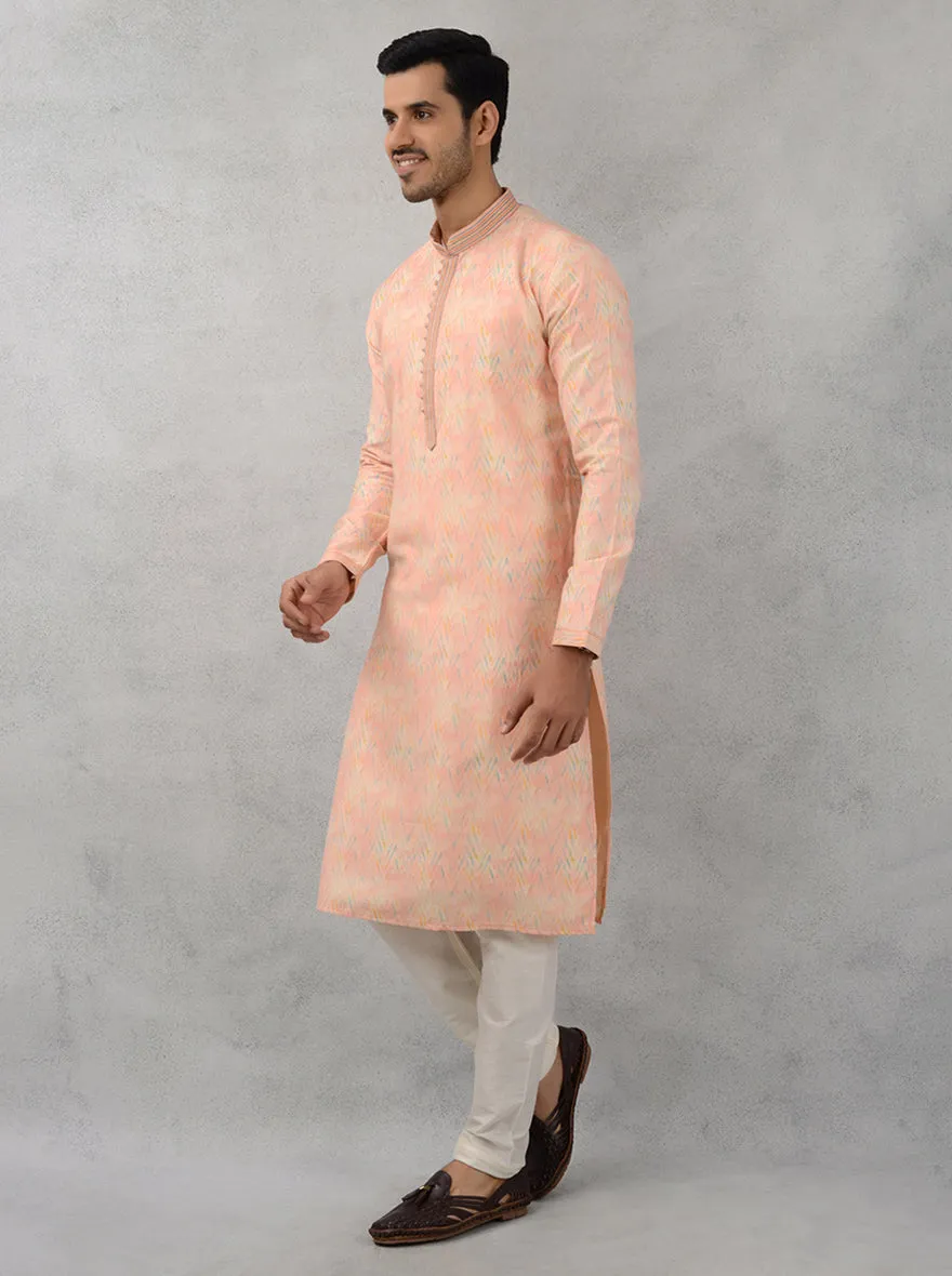 Peach  Kurta Pajama | Azania
