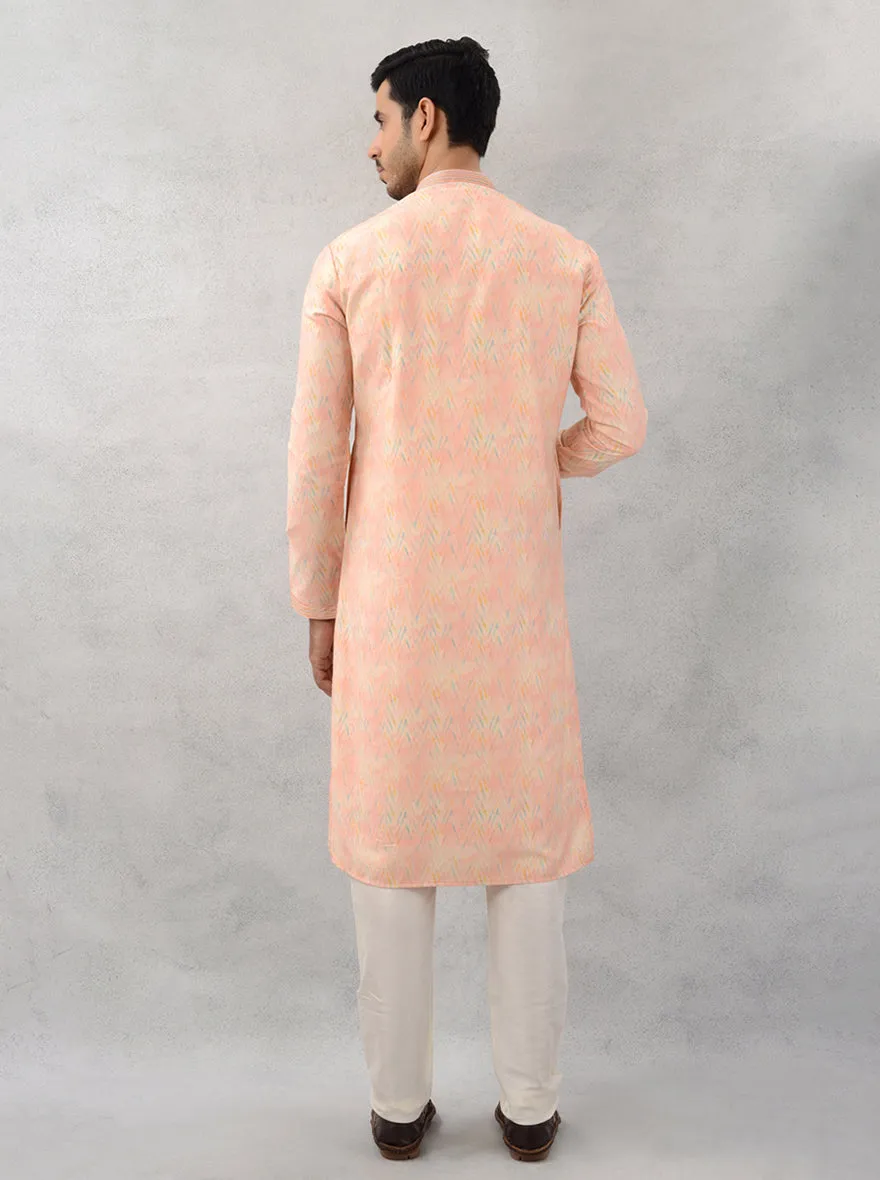 Peach  Kurta Pajama | Azania