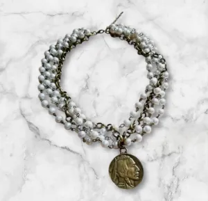 Pearl Coin Necklace