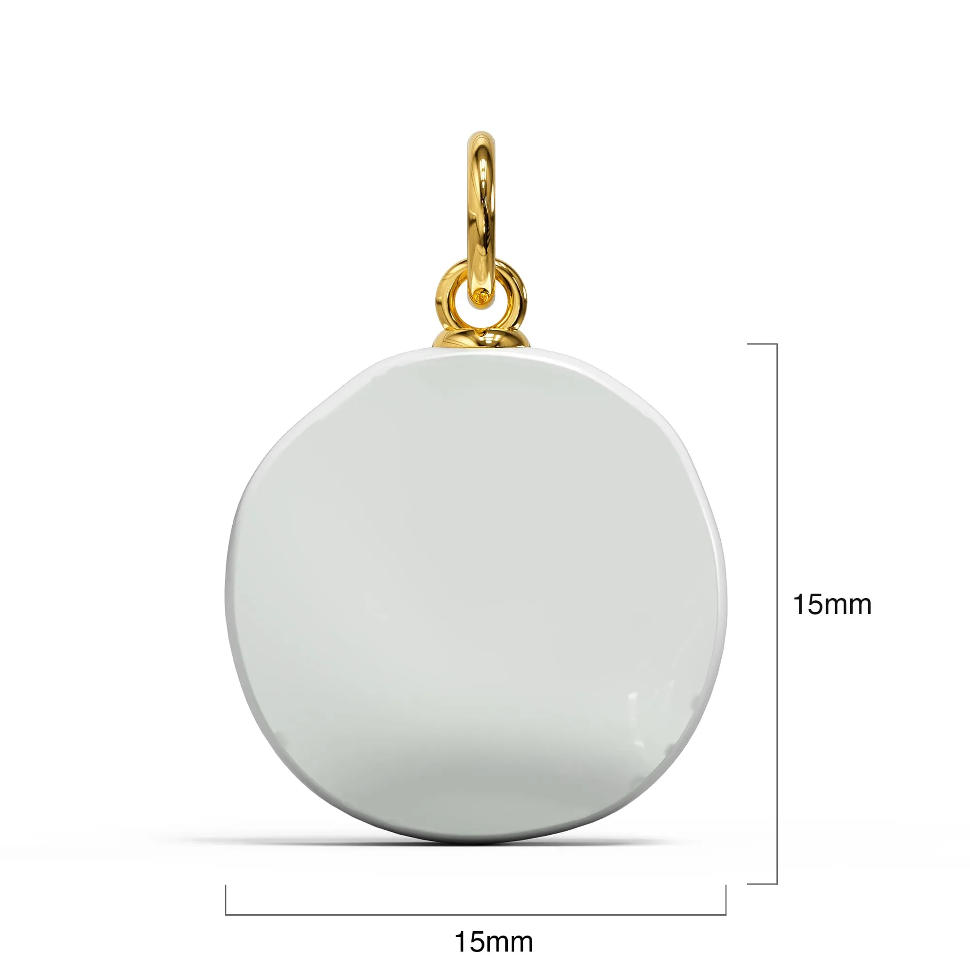 Pearl Trio Gold Clasp Charm Necklace