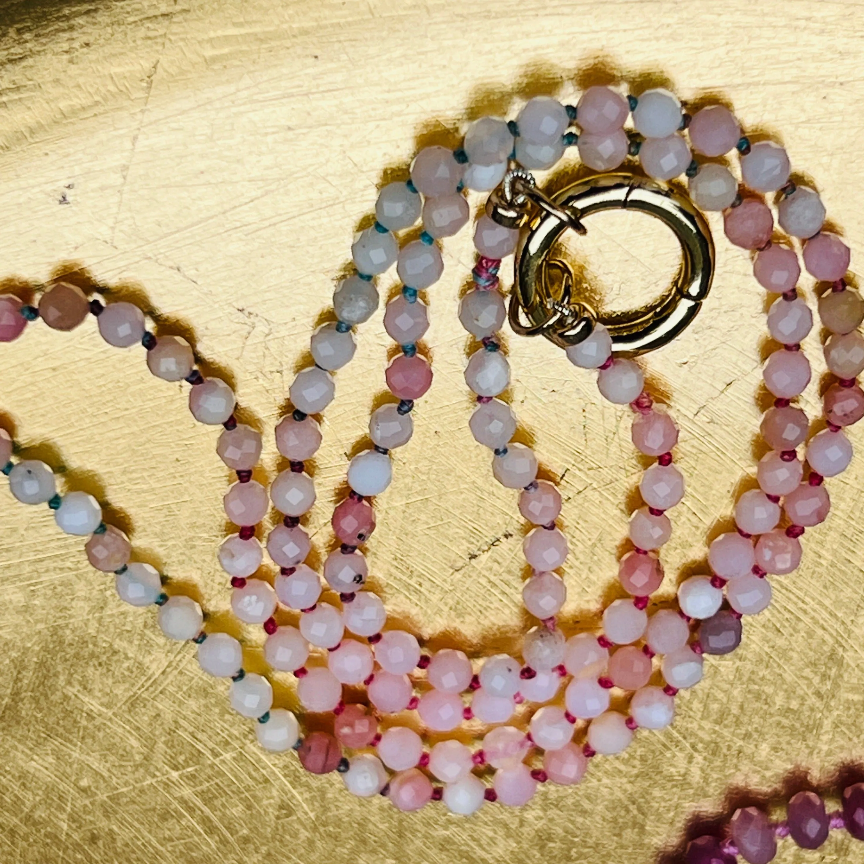 Peruvian Pink Opal Layering Necklace