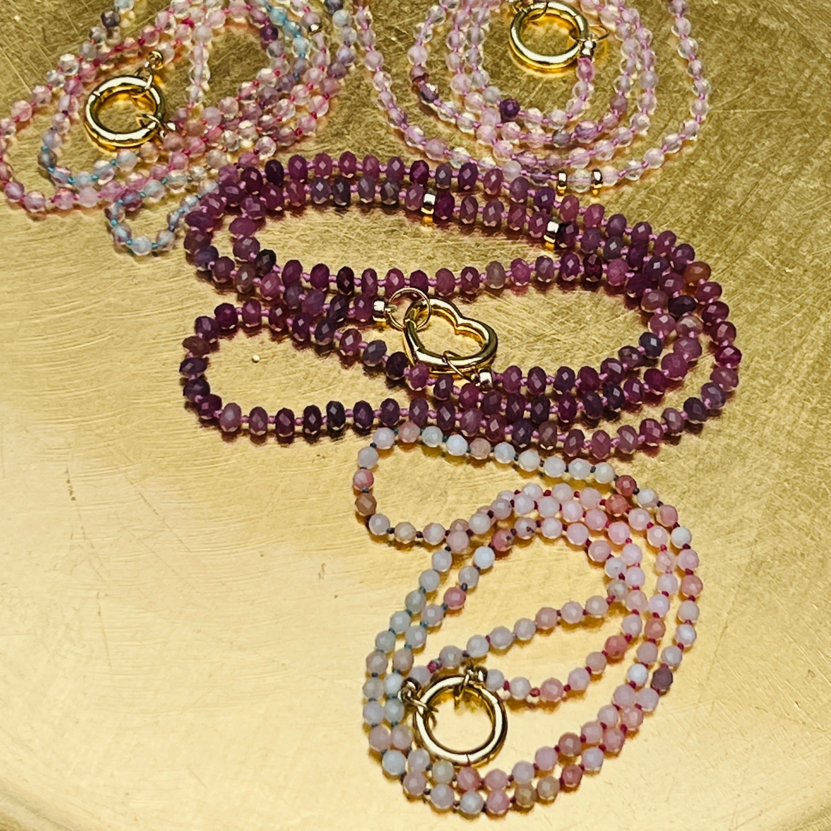 Peruvian Pink Opal Layering Necklace