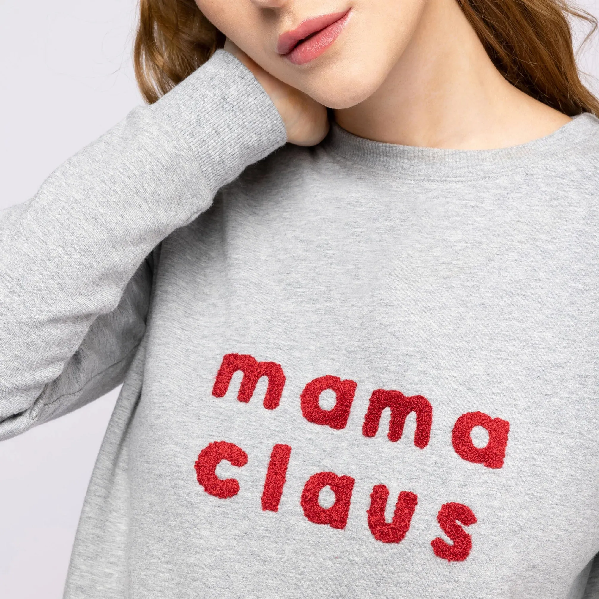 Petit Lem Womens Mama Claus Sweatshirt