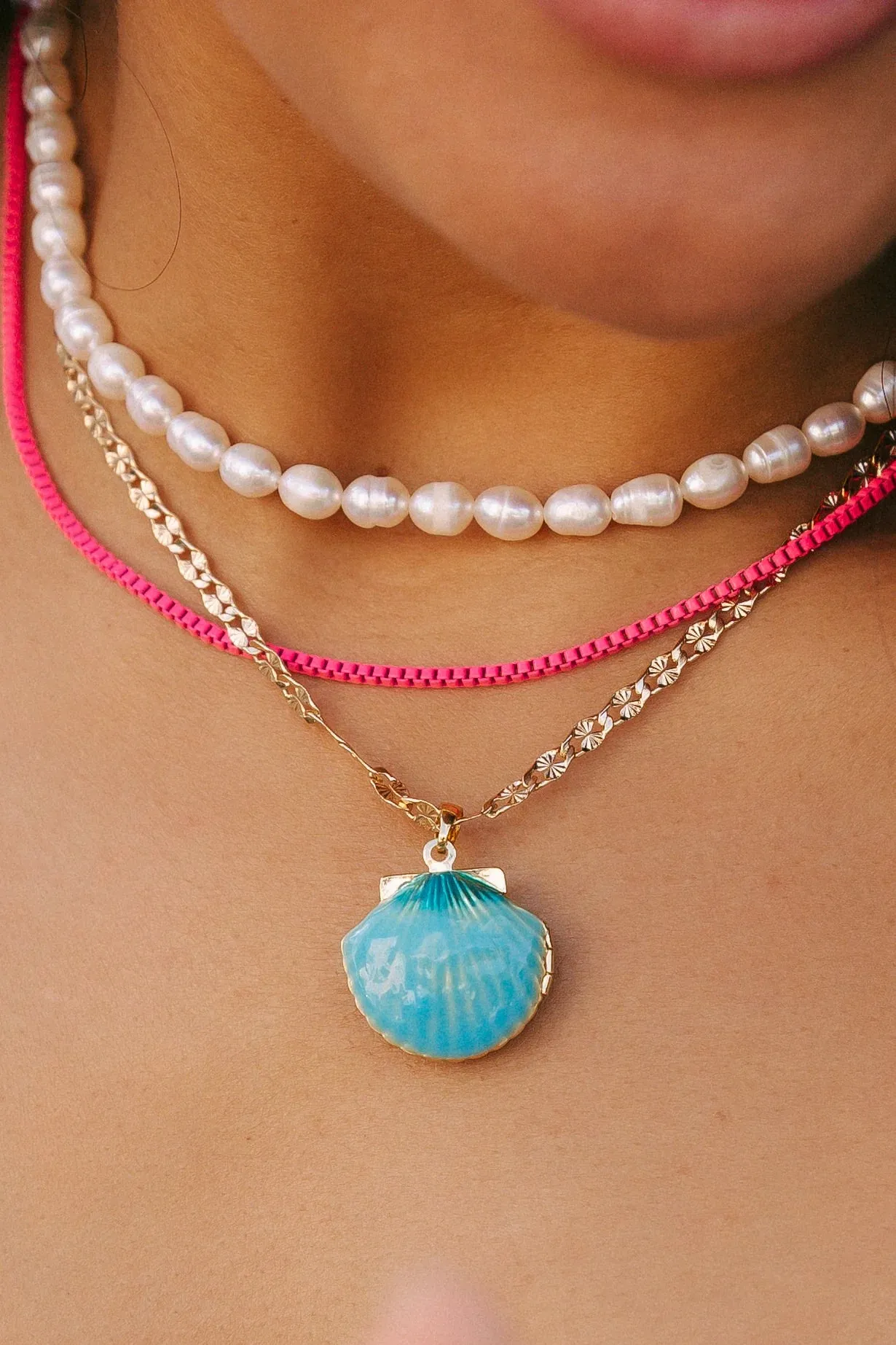 Pink Layering Necklace