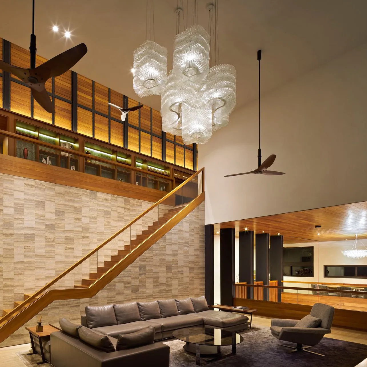 Plisse Sculpture Chandelier