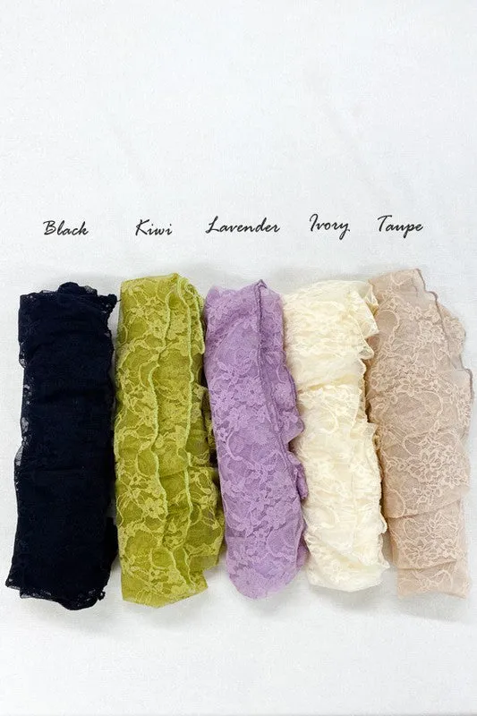 PLUS: Lace Mock Neck Layering Top