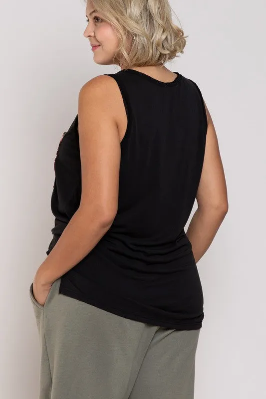 Plus Relaxed Fit Sleeveless Top