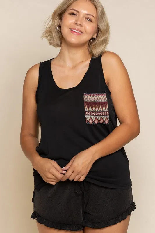 Plus Relaxed Fit Sleeveless Top