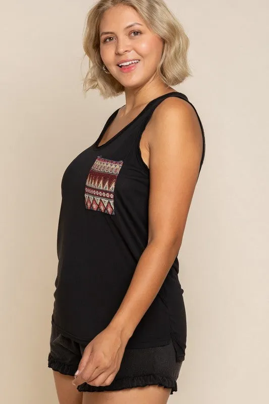 Plus Relaxed Fit Sleeveless Top