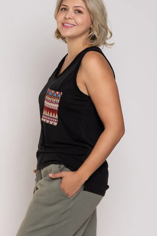 Plus Relaxed Fit Sleeveless Top