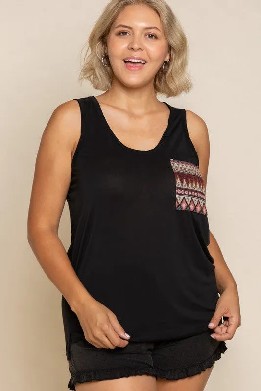 Plus Relaxed Fit Sleeveless Top
