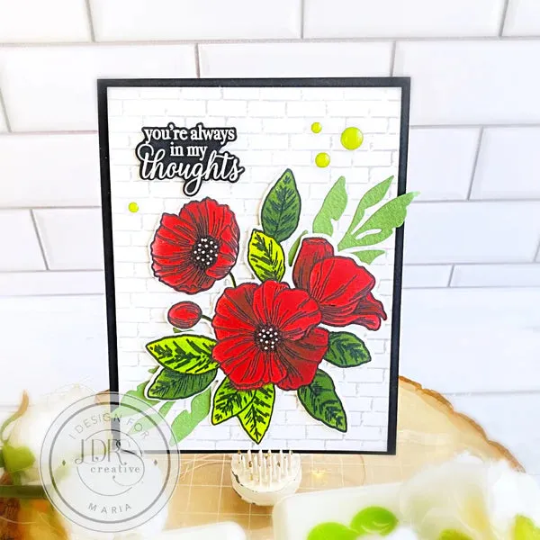 Poppy Posy Layering Stencils - 4 Pack