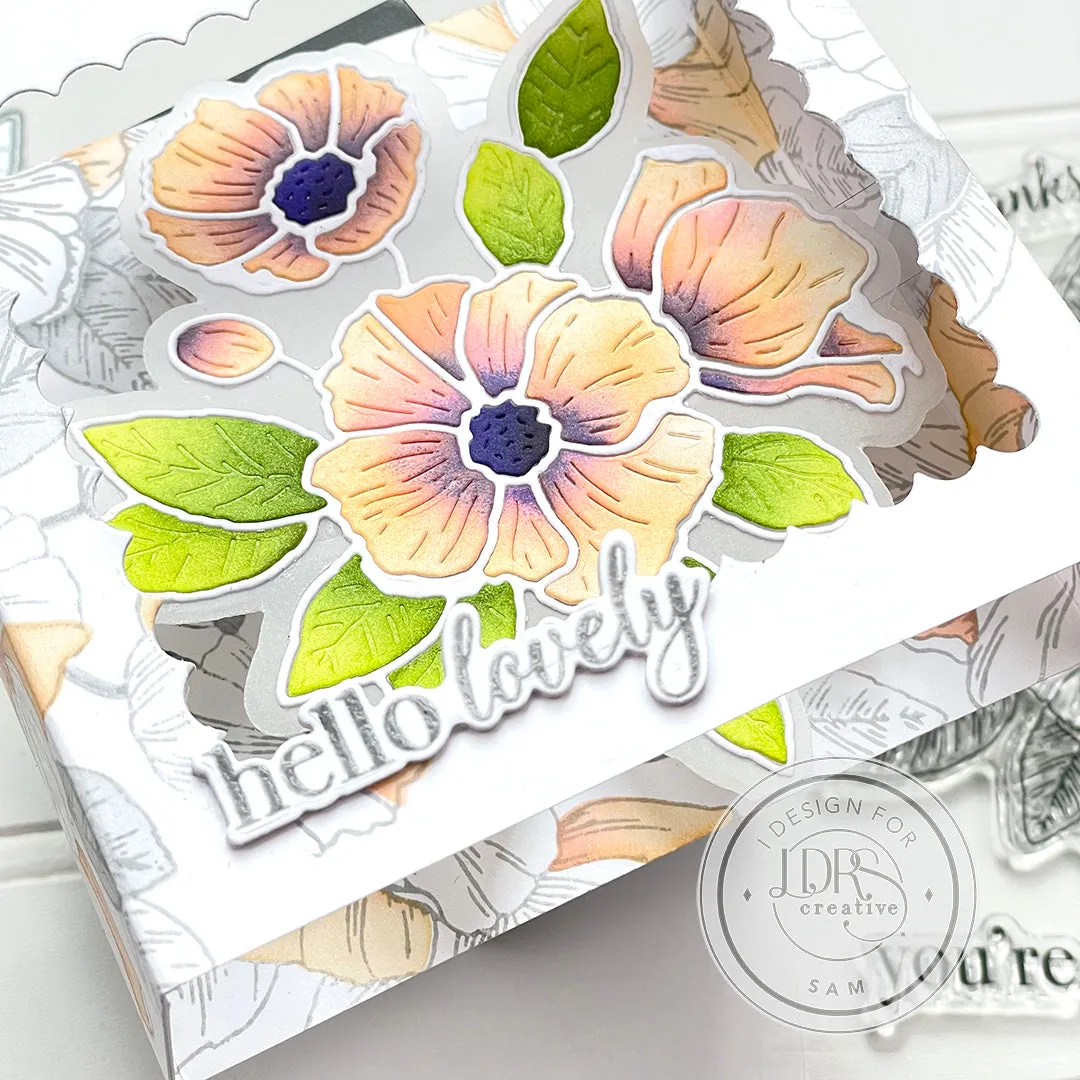 Poppy Posy Layering Stencils - 4 Pack