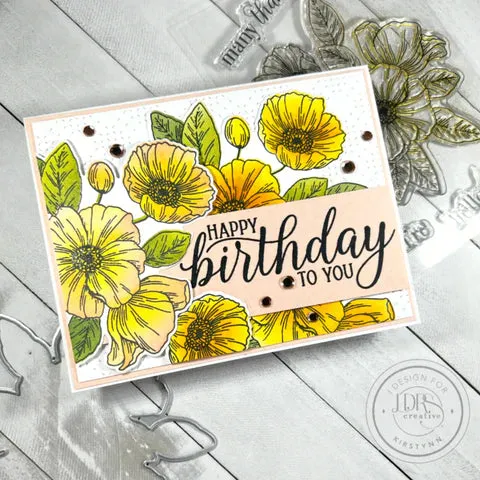 Poppy Posy Layering Stencils - 4 Pack