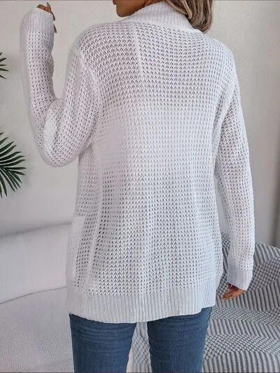 PRE-ORDER: Open Front Long Sleeve Cardigan with Pockets