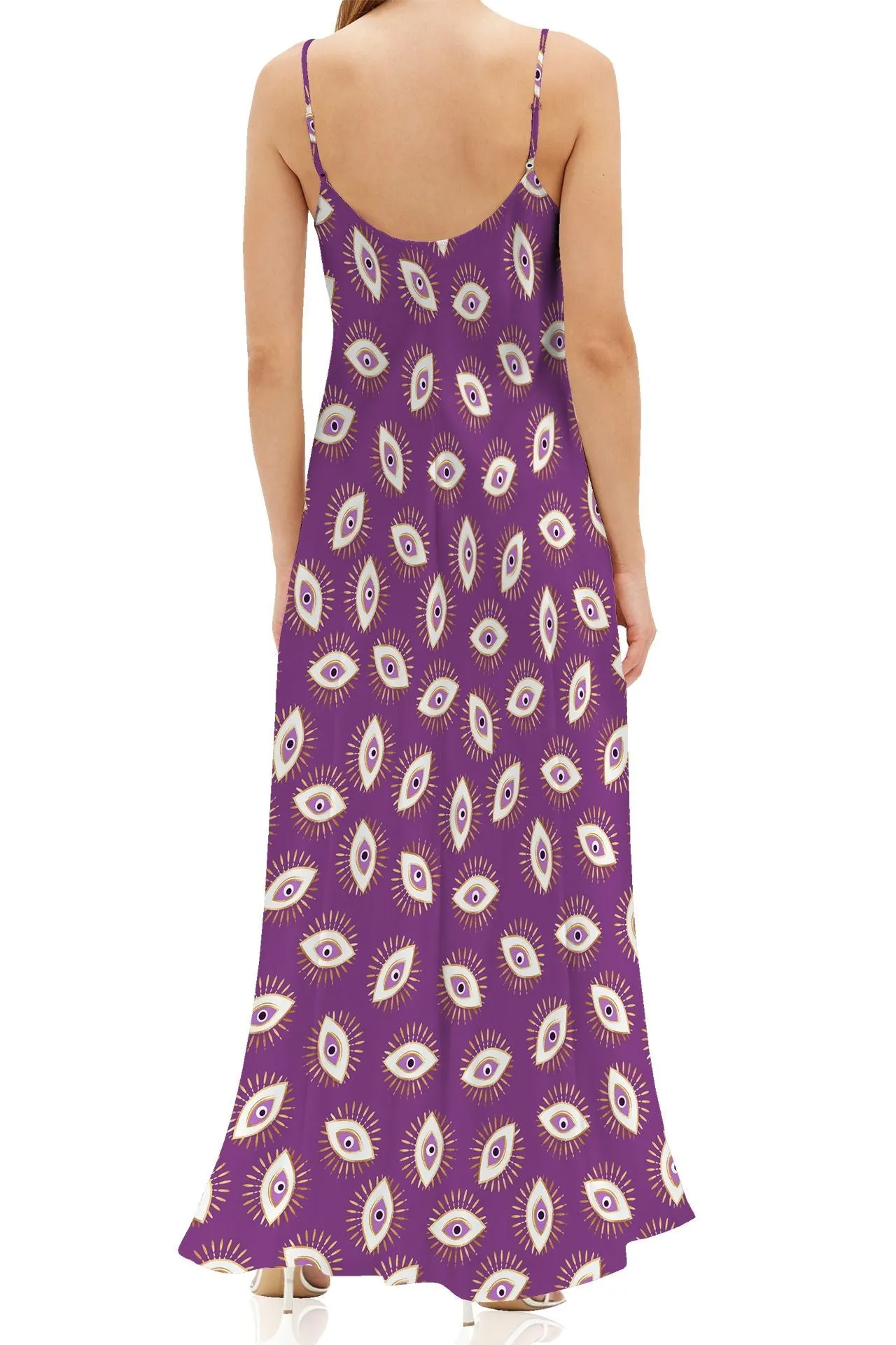 Purple Maxi Slip Dress