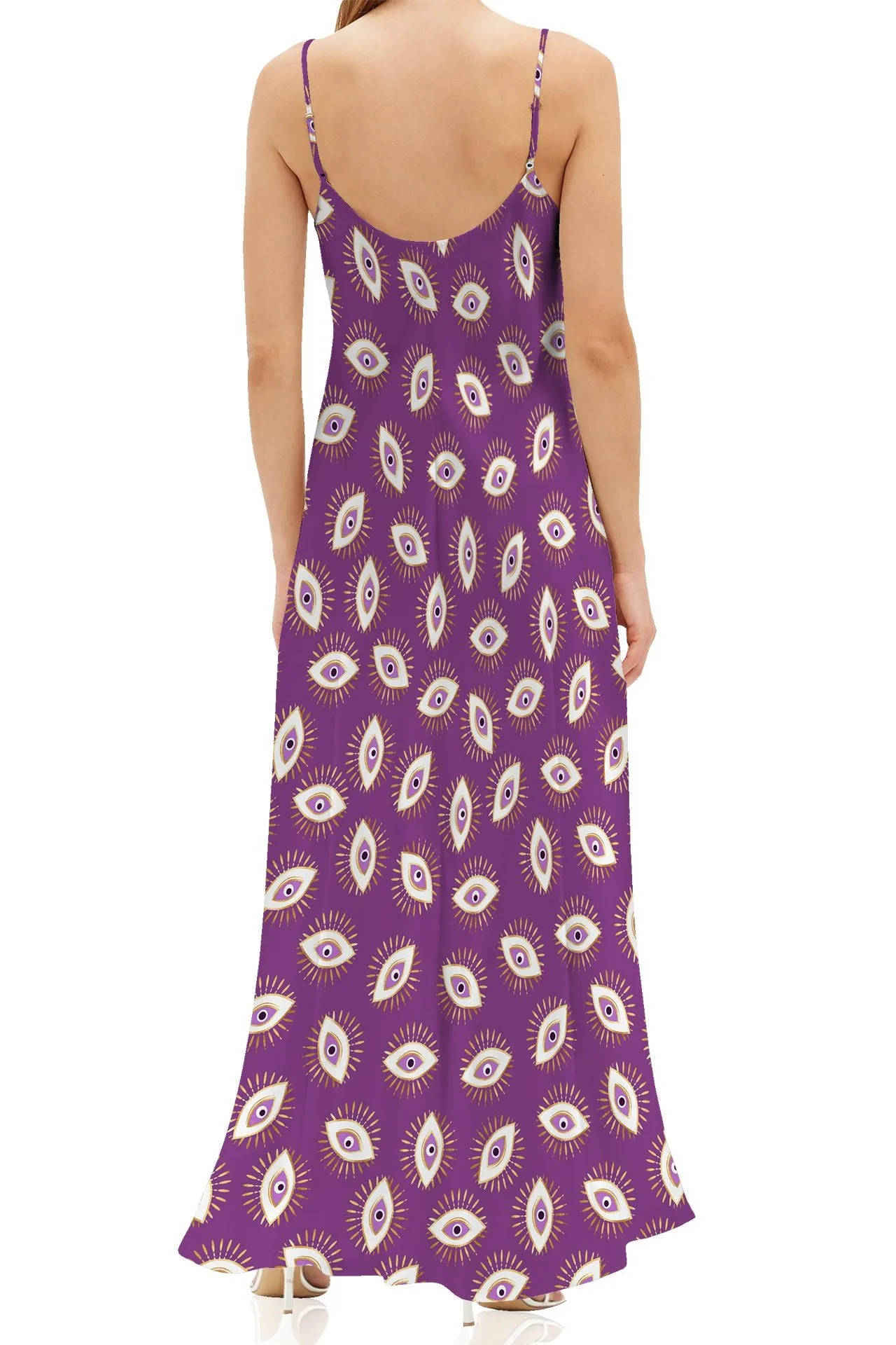 Purple Maxi Slip Dress