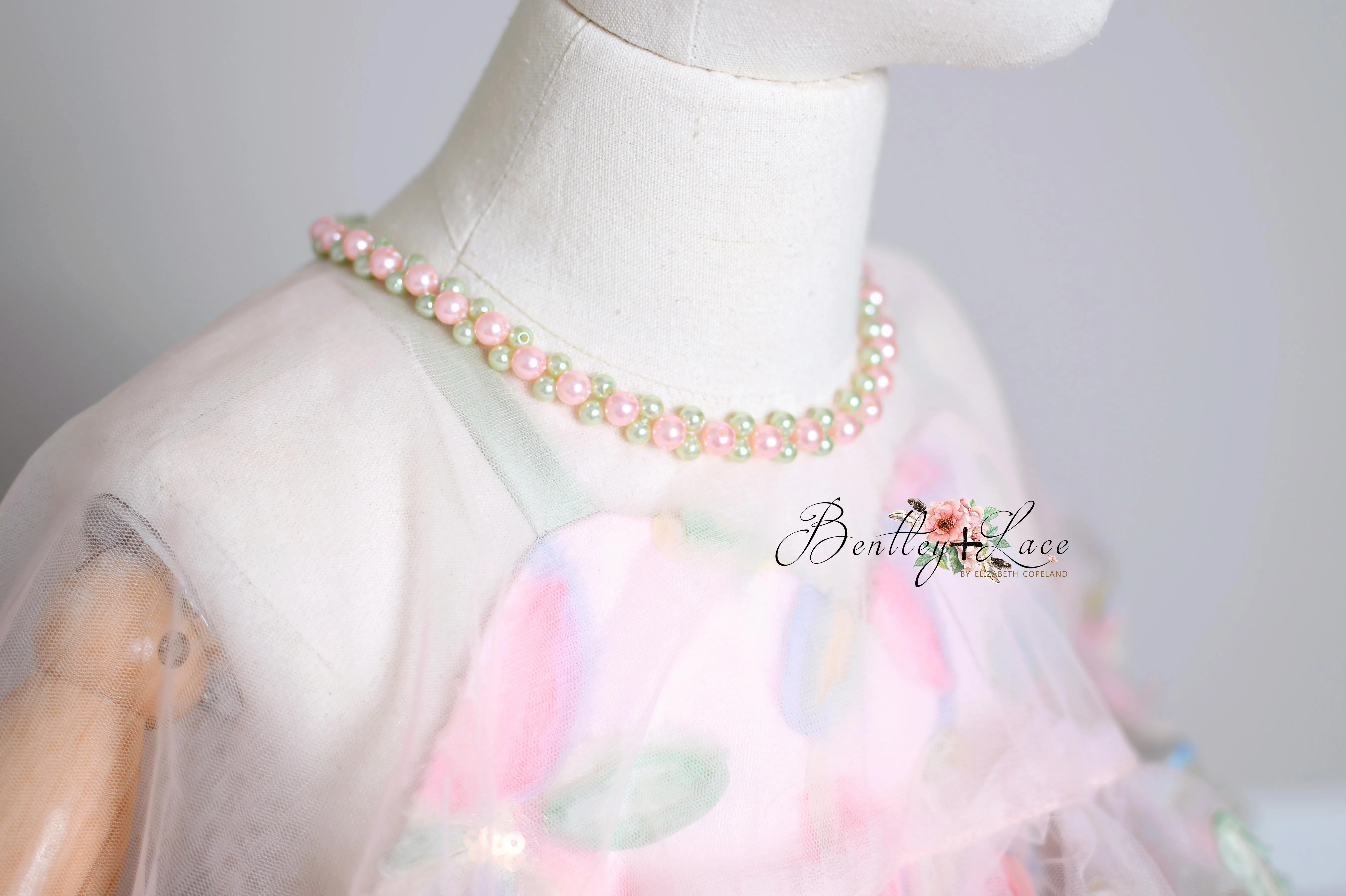 "Sun-kissed Petals" Couture Cascades Floor length gown -Cape included (6 Year - Petite 8 Year)