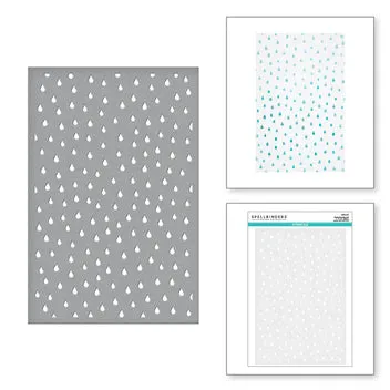 Raindrop Stencil from the Layered Stencils Collection by Spellbinders
