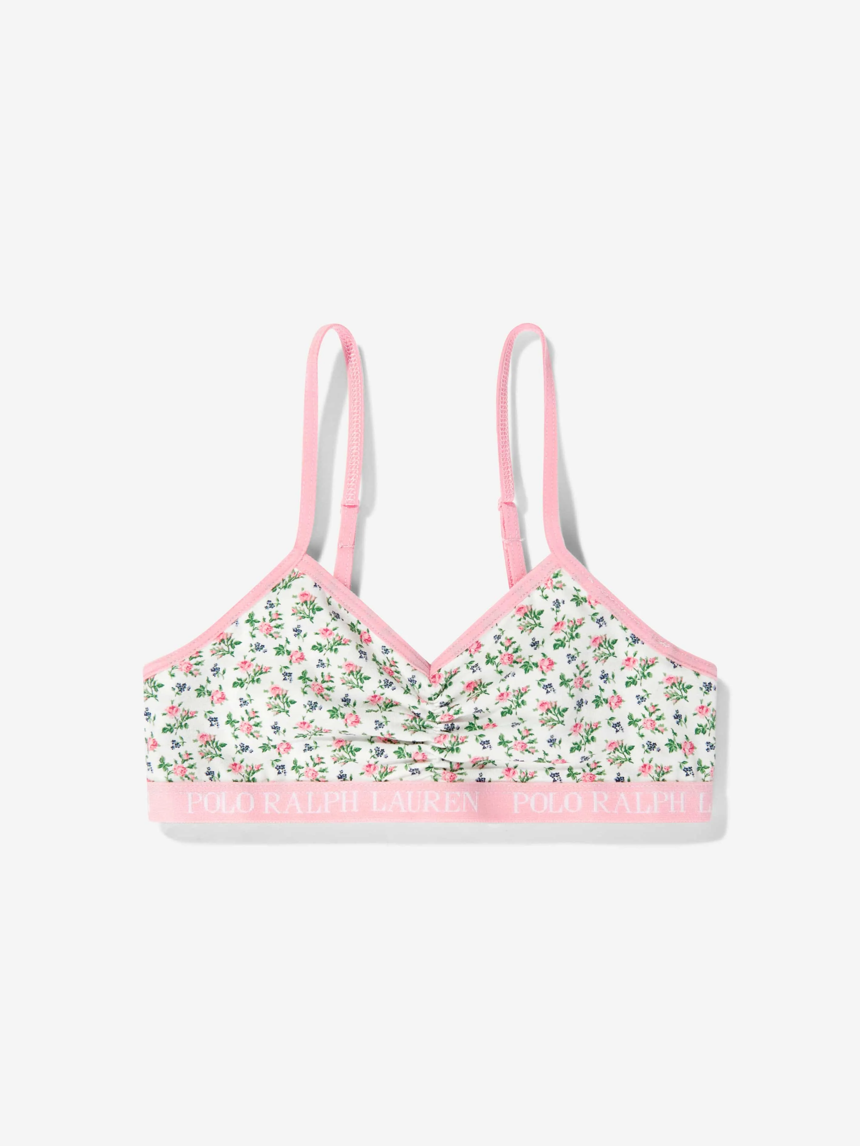 Ralph Lauren Girls 2 Pack Bralette Set in Ivory