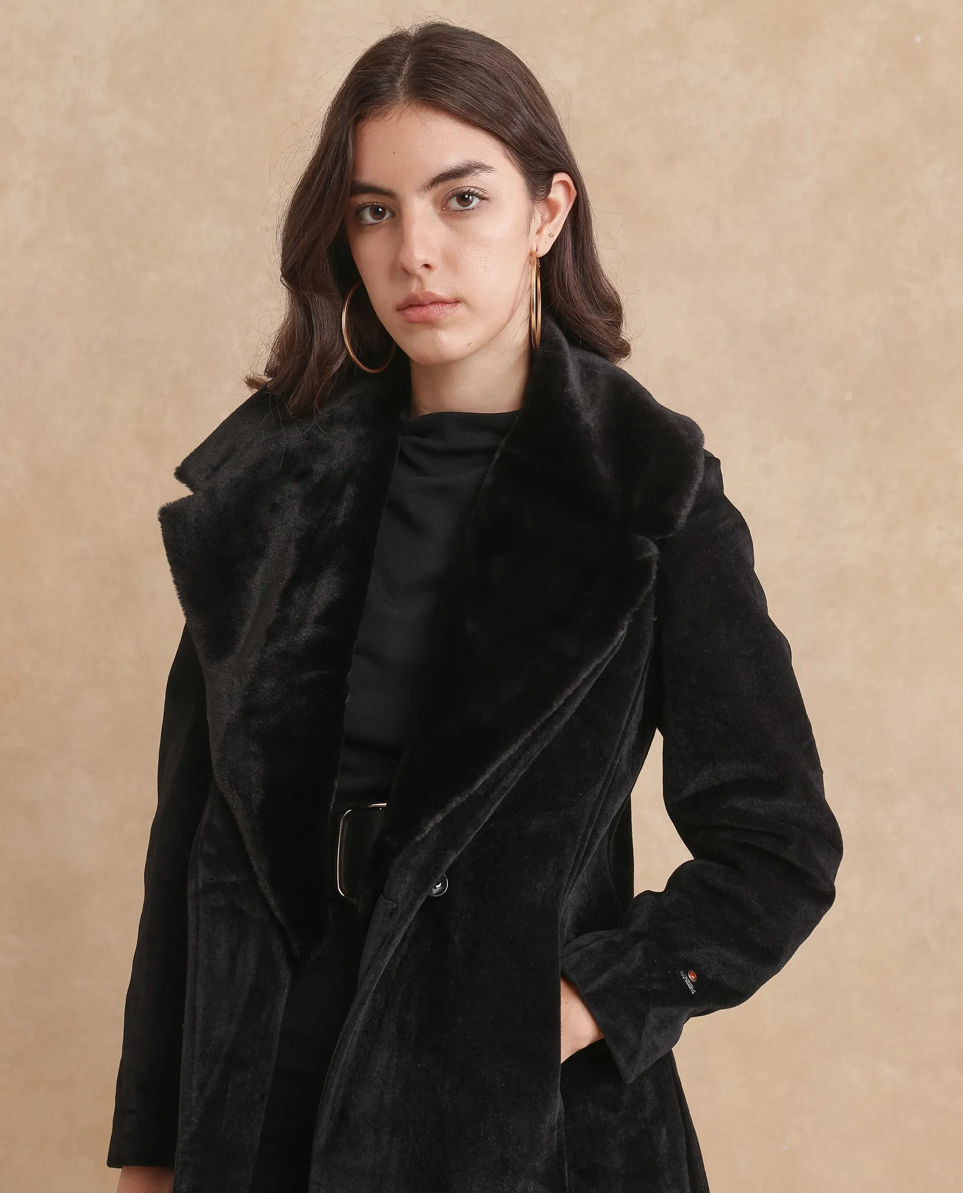 Rareism Women Teich 1 Black Plain Jacket