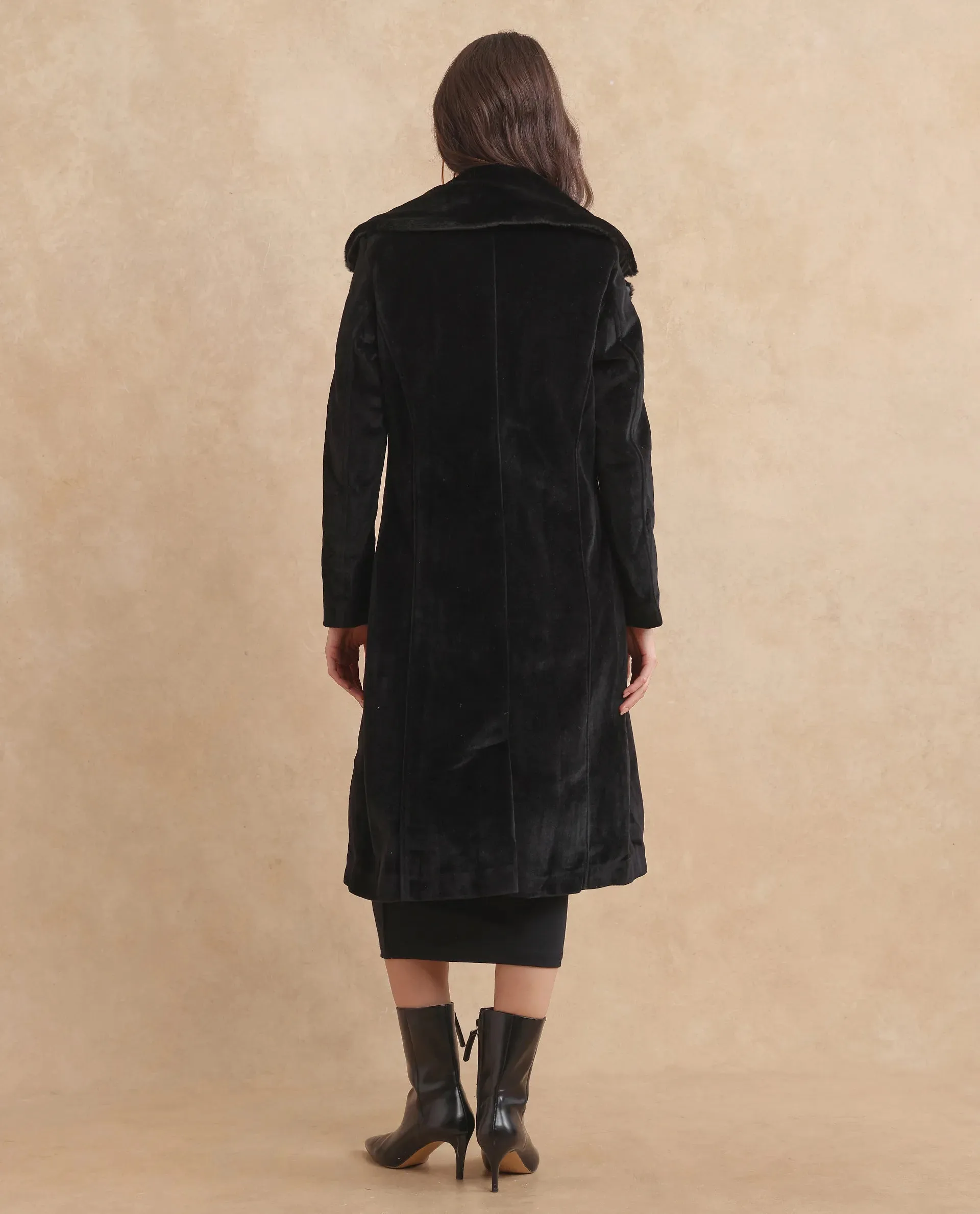Rareism Women Teich 1 Black Plain Jacket