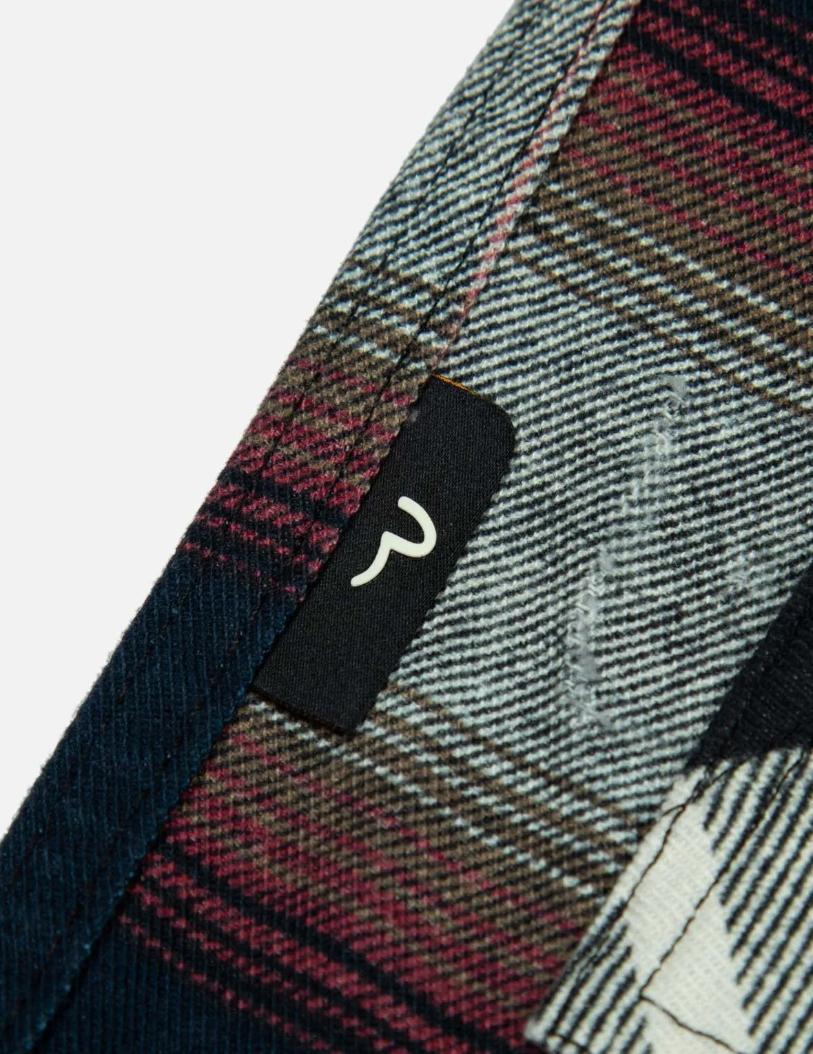 Raw Edge Patchwork Loose Fit Shirt