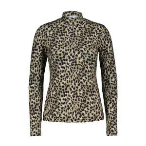 Red Button Womens Rolinde Leopard Top Army Green