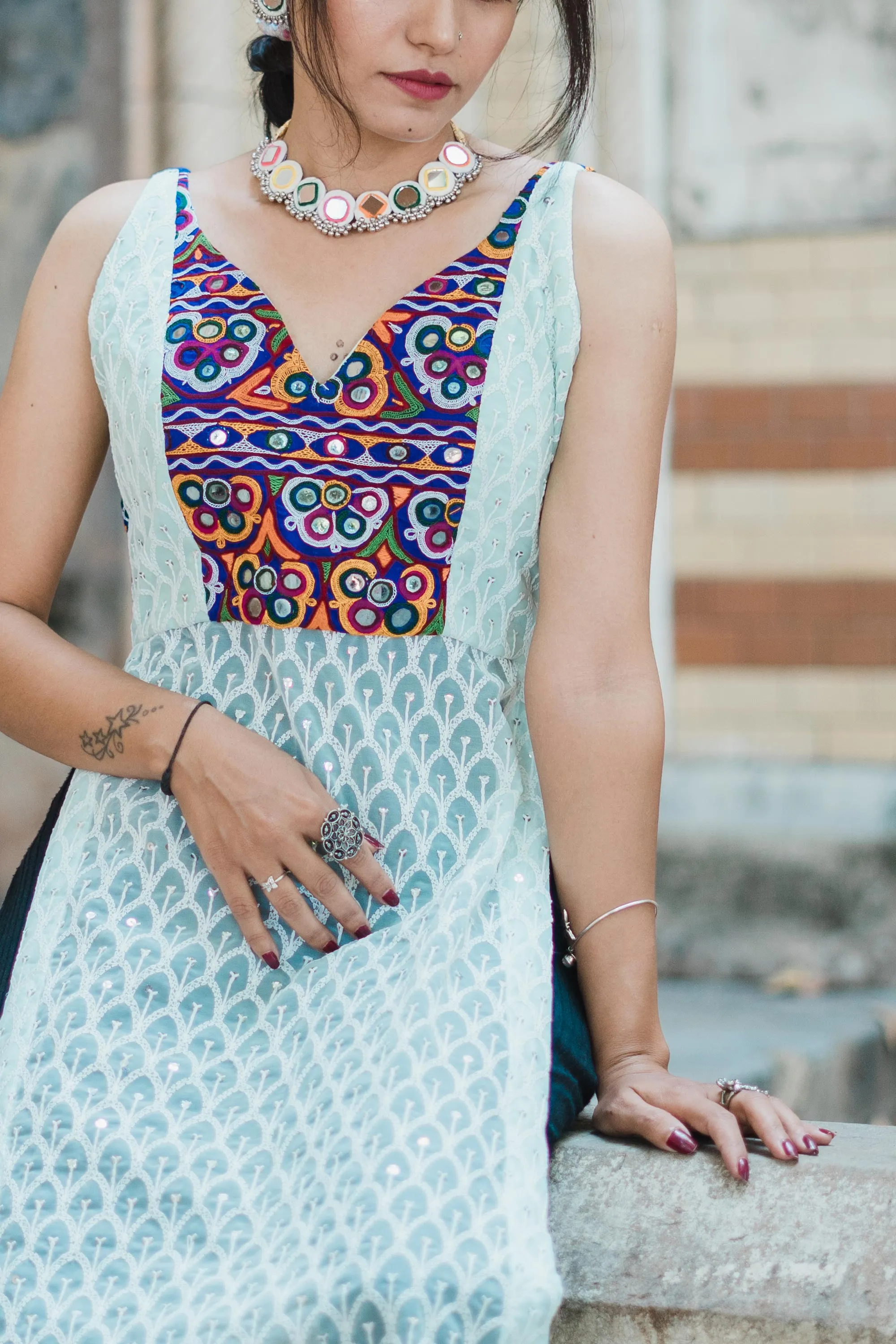 REEVA KUTCHI HAND WORK KURTA