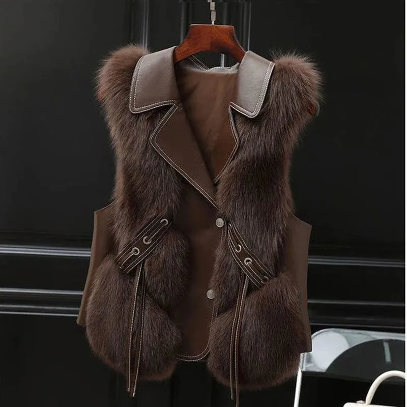 REGAL FUR LAYER VEST