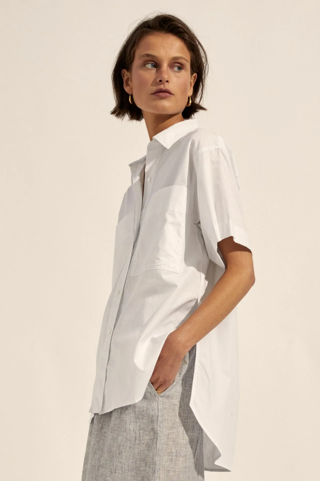 Rider Top in Porcelain