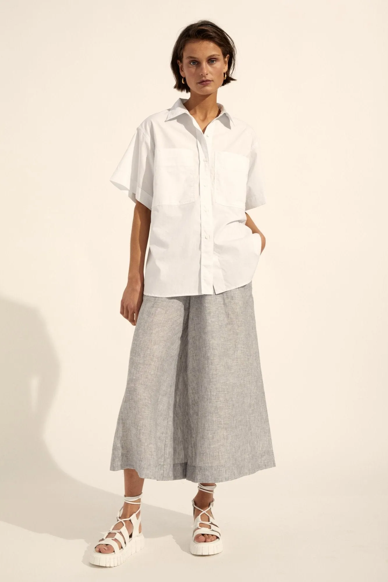 Rider Top in Porcelain